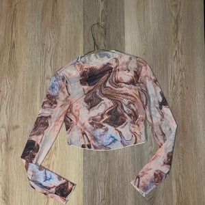 Marble crop top